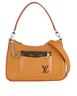 Marelle Shoulder Bag, Epi, Brown, NFC, P/DB/B, 3*